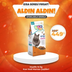 Hop Life Tavuklu Kısırlaştırılmış Kedi Maması 15 Kg