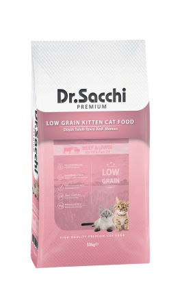 Dr.Sacchi Premium Düşük Tahıllı Yavru Kedi Maması 10 Kg