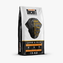 Decent Kuzu Etli Pirinçli Yetişkin Köpek Maması 15 Kg