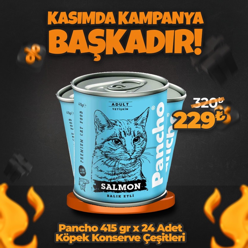 Pancho 415 gr x 20 Adet Kedi Konserve Çeşitleri