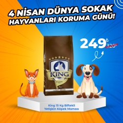 King 15 Kg  Biftekli Yetişkin Köpek Maması