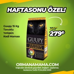 Guupy 15 Kg Tavuklu Yetişkin Kedi Maması