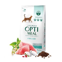 Optimeal Süper Premium Hindili-Yulaflı Kısır Kedi Maması 1,5 Kg