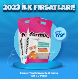 Formix 10 Lt x 2 Paket Bentonit Topaklanan Kedi Kumu