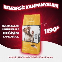 Yuvaloji Yetişkin Tavuklu Kuru Köpek Maması 15 Kg (Hafta Sonu Özel)