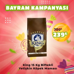 King Yetişkin Biftek Köpek Maması 15 Kg