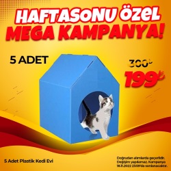 Plastik Kedi Evi x 5 Adet