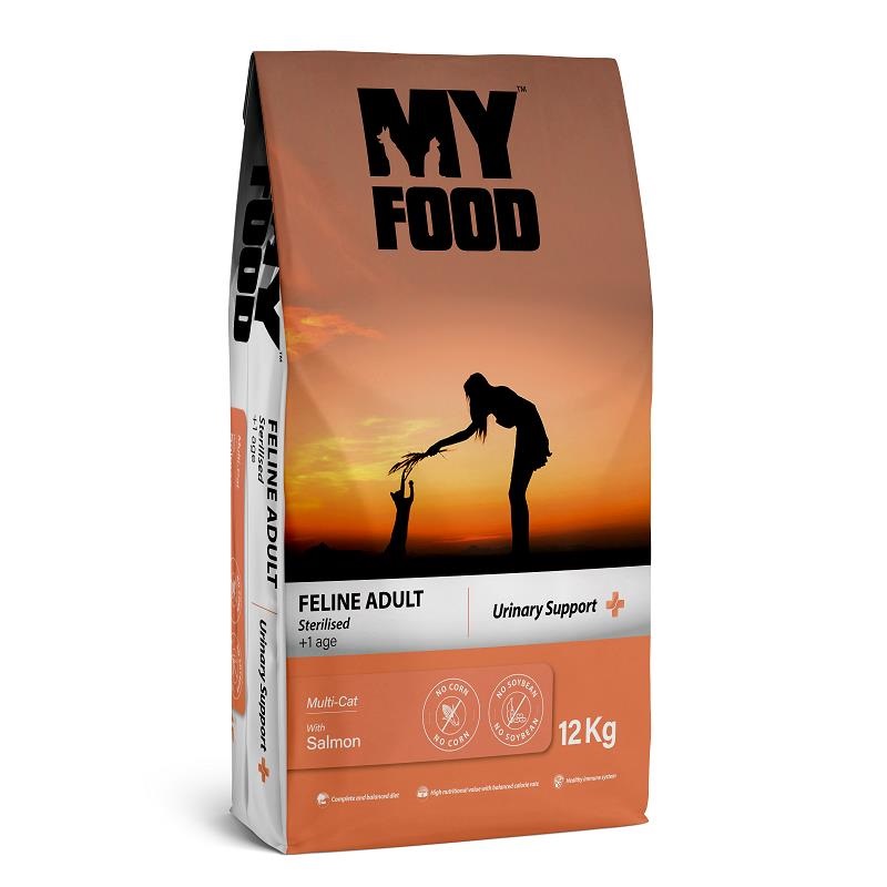 My Food Somonlu Kısırlaştırılmış Yetişkin Kedi Maması Urinary Support 12 Kg