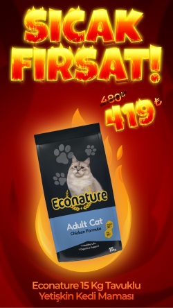 Econature Tavuklu Yetişkin Kedi Maması 15 Kg (Direkt Alım)