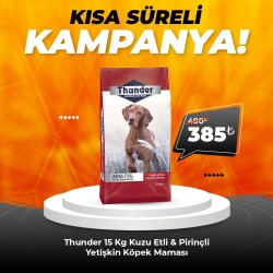 Thunder Kuzu Etli Pirinçli Yetişkin Köpek Maması 15 kg