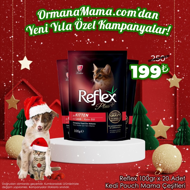 Reflex 100gr x 20 Adet Kedi Pouch Mama Çeşitleri