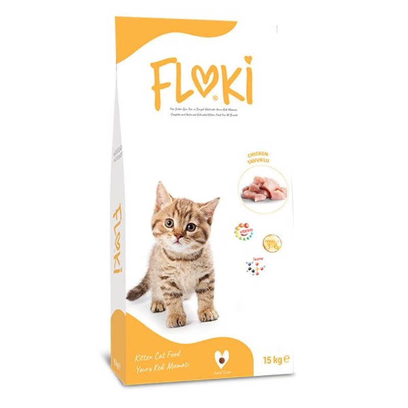 Floki Yavru Kedi Maması Tavuklu 15 kg