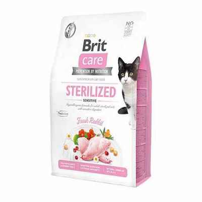 Brit Care Sensitive Hypoallergenic Tavşanlı Tahılsız Kısırlaştırılmış Kedi Maması 2 Kg