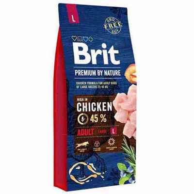 Brit Premium By Nature Adult Büyük Irk Tavuklu Yetişkin Köpek Maması 15 Kg