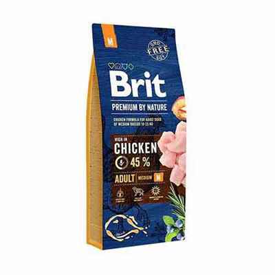 Brit Premium By Nature Adult Orta Irk Tavuklu Yetişkin Köpek Maması 15 Kg