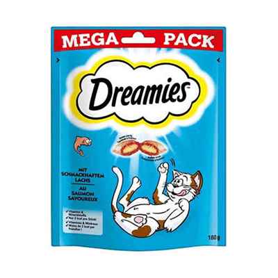 Dreamies Mega Pack İç Dolgulu Somonlu Kedi Ödülü 180 Gr