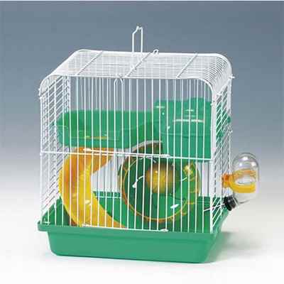 EuroGold Hamster Kafesi Yeşil Beyaz 23x17x25 Cm