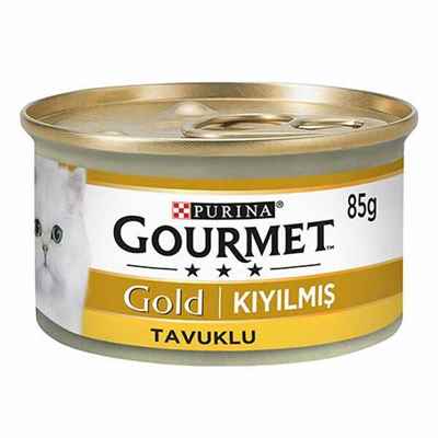 Gourmet Gold Kıyılmış Tavuklu Yetişkin Kedi Konservesi 24 Adet 85 Gr