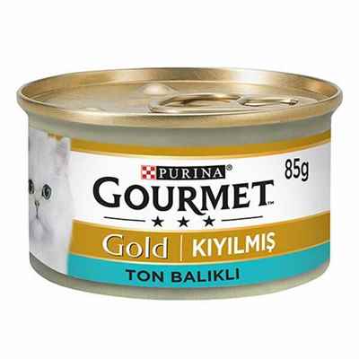 Gourmet Gold Kıyılmış Ton Balıklı Yetişkin Kedi Konservesi 24 Adet 85 Gr