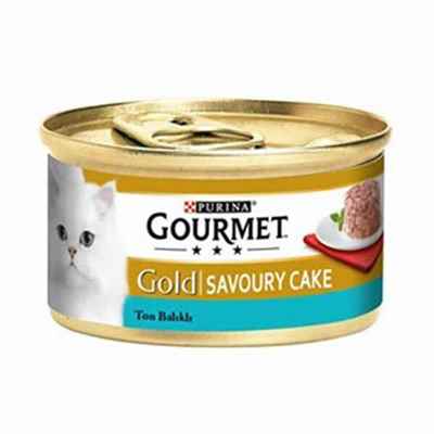 Gourmet Gold Savoury Cake Ton Balıklı Yetişkin Kedi Konservesi 6 Adet 85 Gr
