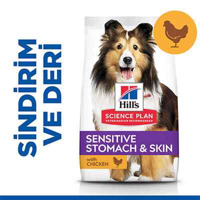 Hill’s SCIENCE PLAN Adult Medium Sensitive Stomach & Skin Chicken Hassas Yetişkin Köpek Maması 14 Kg