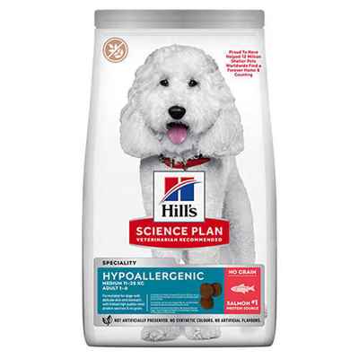 Hill’s SCIENCE PLAN Hypoallergenic Medium Somonlu Orta Irk Yetişkin Köpek Maması 12 Kg