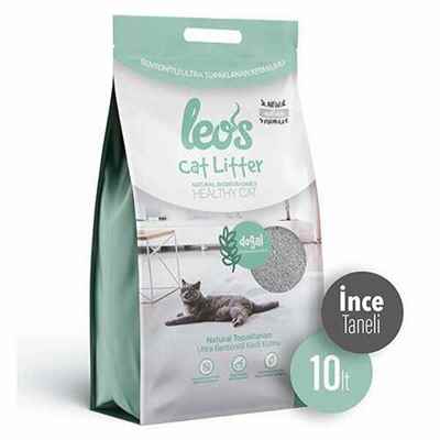 Leos Cat Litter Doğal Bentonit İnce Taneli Kedi Kumu 10 Lt