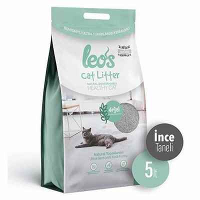 Leos Cat Litter Doğal Bentonit İnce Taneli Kedi Kumu 5 Lt