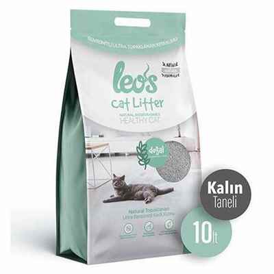 Leos Cat Litter Doğal Bentonit Kalın Taneli Kedi Kumu 10 Lt