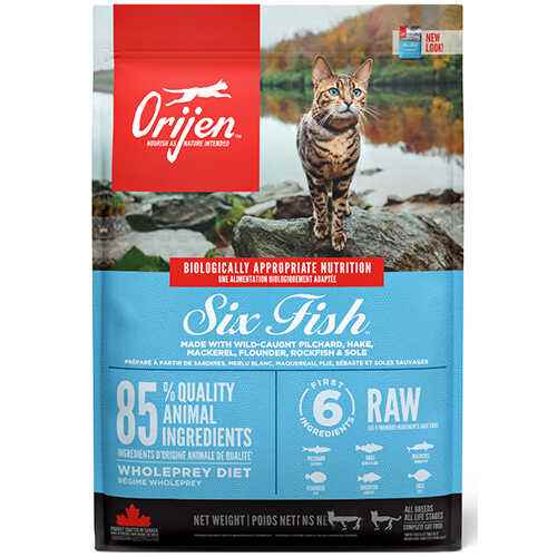 Orijen Six Fish 6 Balıklı Tahılsız Kedi Maması Tüm Irk ve Yaşam Evreleri 5,4 Kg