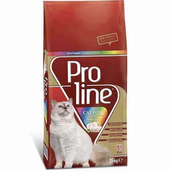 Proline Multi Colour Renkli Taneli Yetişkin Kedi Maması 15 Kg
