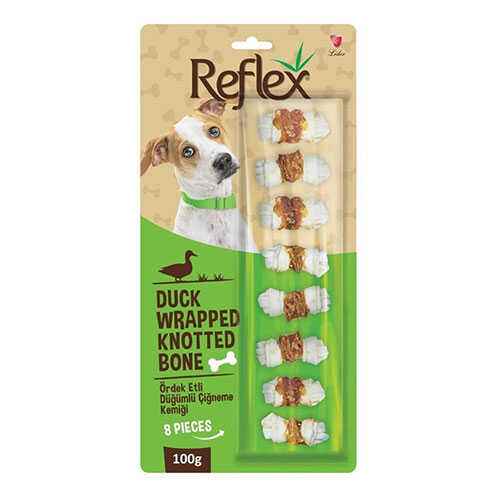 Reflex Ördek Eti Sargılı Düğümlü Köpek Çiğneme Kemiği 8