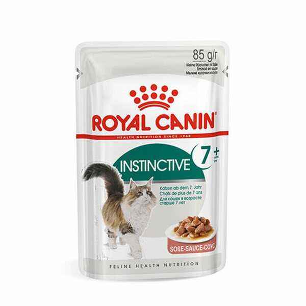Royal Canin İnstinctive 7+ Gravy Pouch Yaşlı Kedi Konservesi 12 Adet 85 Gr