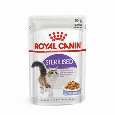 Royal Canin Sterilised Jelly Pouch Kısırlaştırılmış Kedi Konservesi 12 Adet 85 Gr