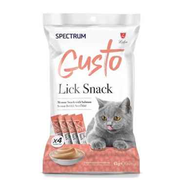 Spectrum Gusto Somon Balıklı Sıvı Kedi Ödül Maması 4x15 Gr