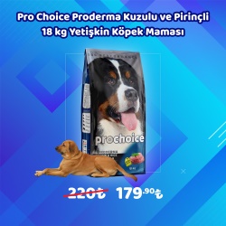                                                                                                                                                                                                                                                                                                                                                                                                                                                                                                                                                                                                                                                                                                                                                             Pro Choice Proderma Kuzulu ve Pirinçli 18 kg Yetişkin Köpek Maması