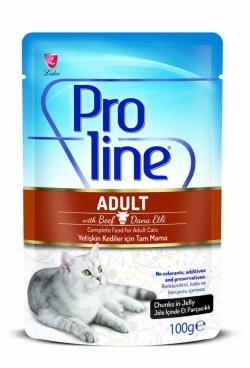 100 Gr PROLİNE KEDİ POUCH DANA ETLİ  20 Adet