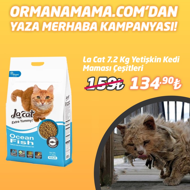 La Cat Chicken Tavuklu Yetişkin Kedi Maması 7.2 Kg