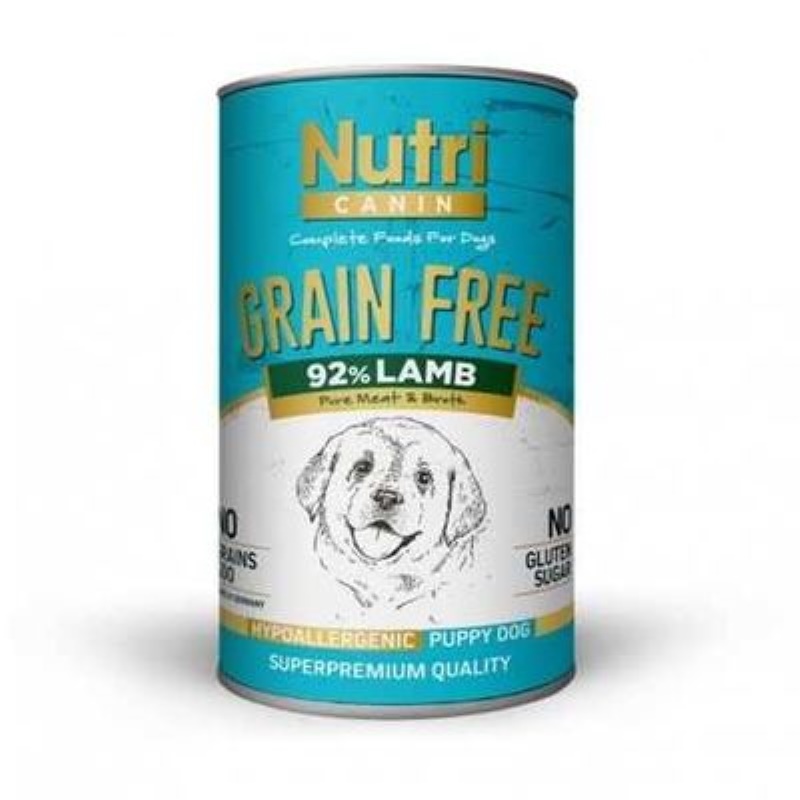 Nutri Canin Tahılsız Kuzulu Yavru Köpek Konservesi 400 Gr