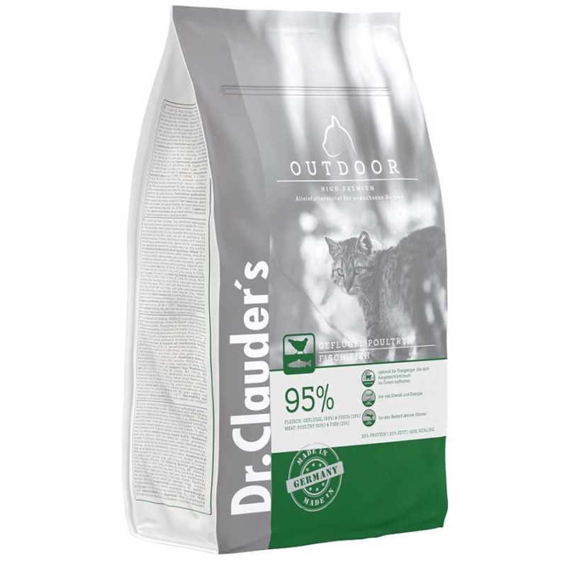 Dr.Clauders Glutensiz Tavuklu Balıklı Outdoor Kedi Maması 1,5 Kg