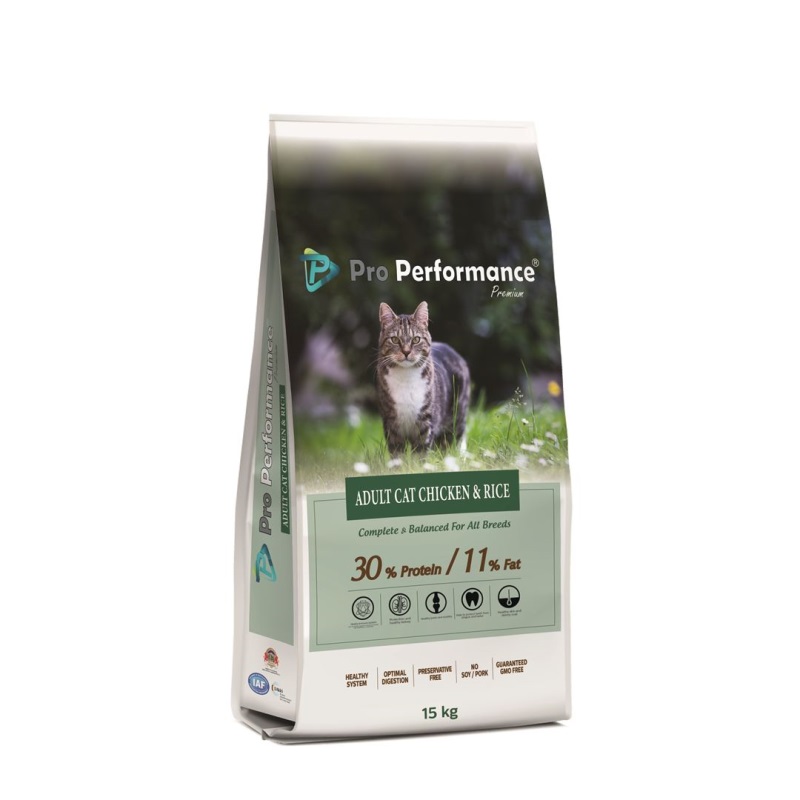 PRO PERFORMANCE PREMIUM ADULT CAT CHICKEN 15 KG. 