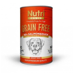 Nutri Canin Tahılsız Somonlu Ve Ördekli Köpek Konservesi 400 Gr