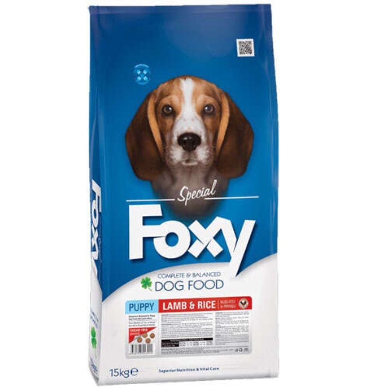 Foxy Puppy Kuzu Etli Yavru Köpek Maması 15 Kg