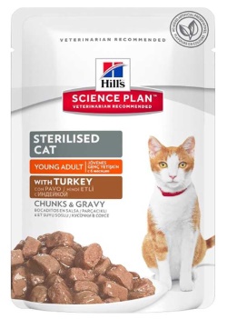 Hill's Pouch Hindili Kısırlaştırılmış Kedi Konservesi 85gr