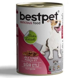 Bestpet Sığır Etli Parça ve Jöleli Köpek Konservesi 415 Gr