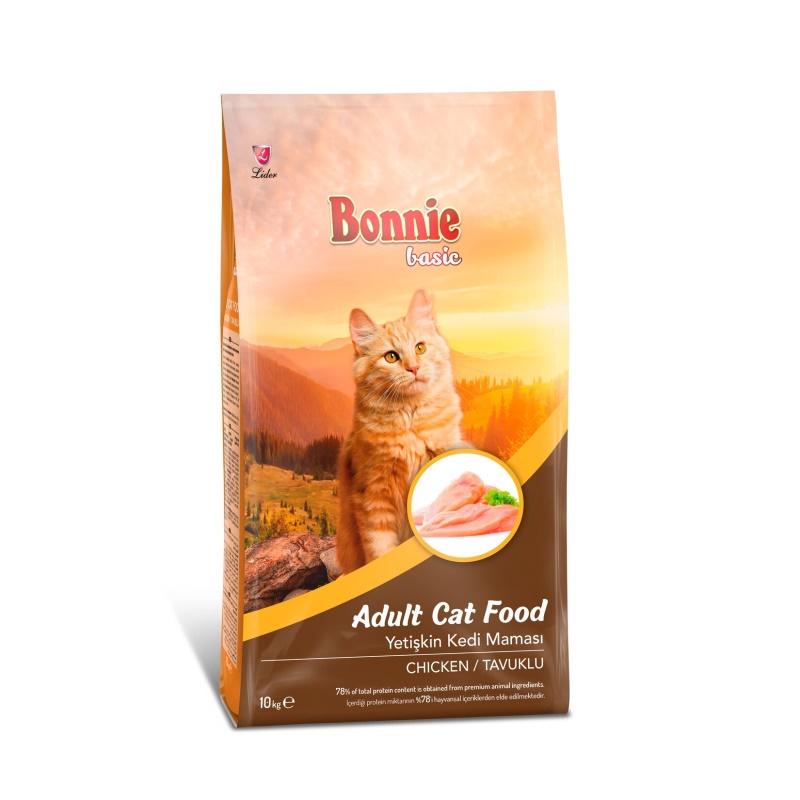 Bonnie Tavuklu Kuru Kedi Maması 10 Kg