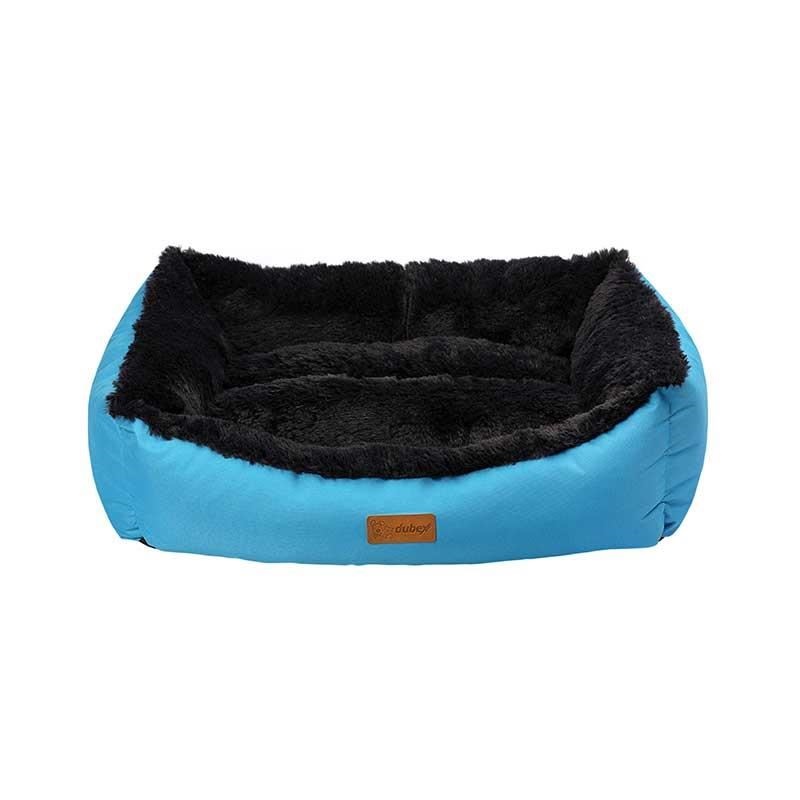 Dubex Jellybean Peluş Köpek Yatağı 62x44x22cm Mavi (Medium)