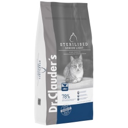 Dr.Clauders Tavuklu Balıklı Yaşlı Kısır Light Kedi Maması 10 Kg