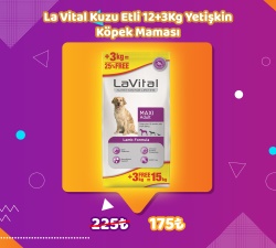 La Vital Kuzu Etli 12+3Kg Yetişkin Köpek Maması