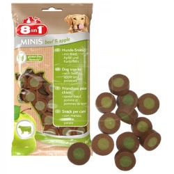 8 In 1 Minis Biftek Ve Elmalı Köpek Ödülü 100 Gr